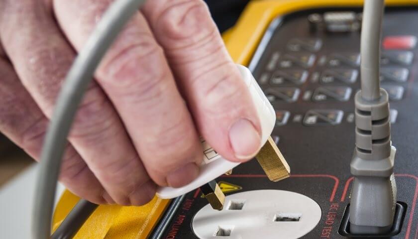 SV Electrics PAT Testing equipment in a Chelmsford office.
